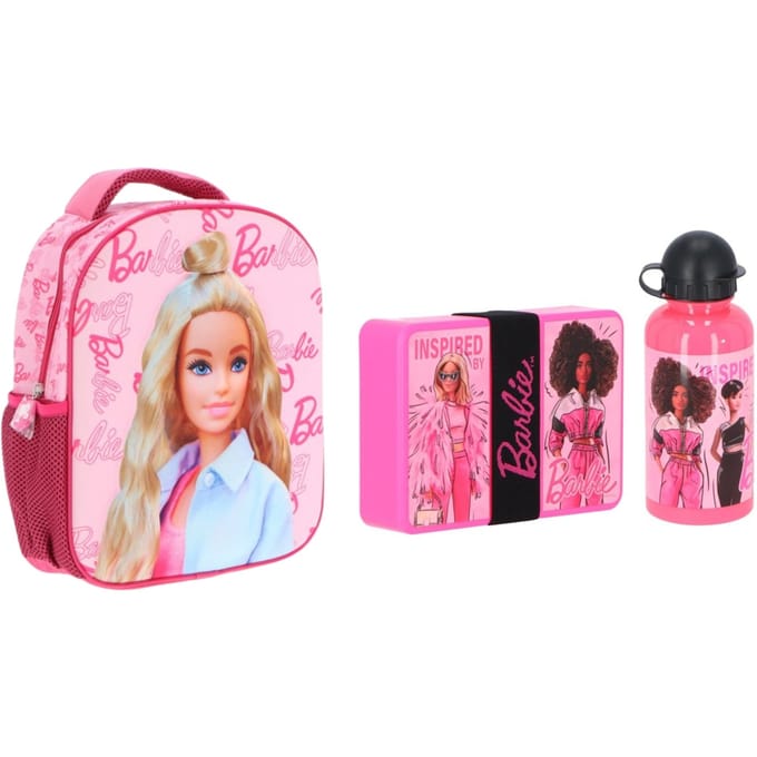 Barbie schoolset; rugzak en lunchset