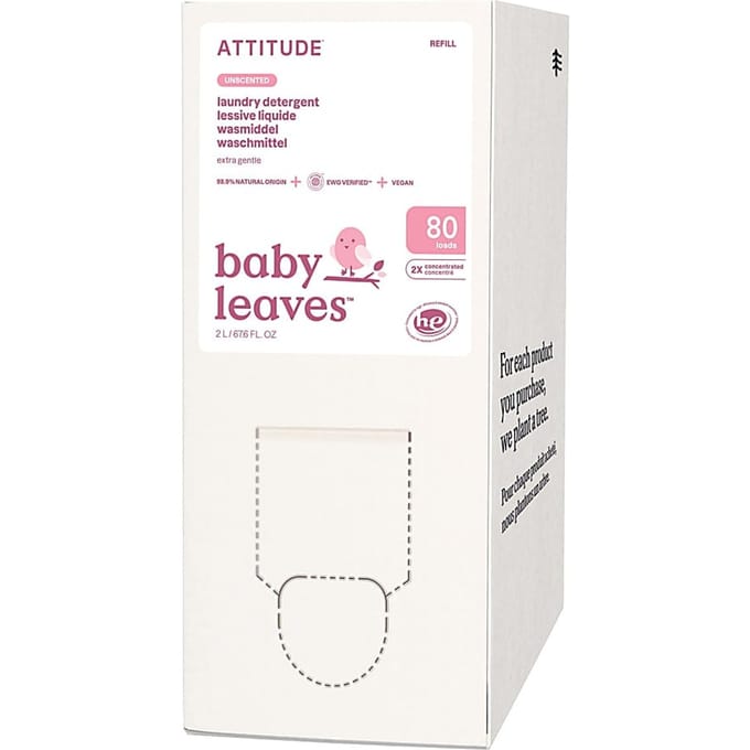 Attitude Little Ones Baby Wasmiddel - Geurvrij 80 wasbeurten