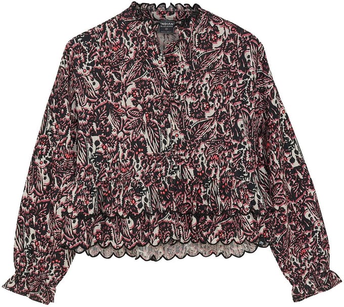 Indian Blue Jeans - Blouse print - Black - Maat 152