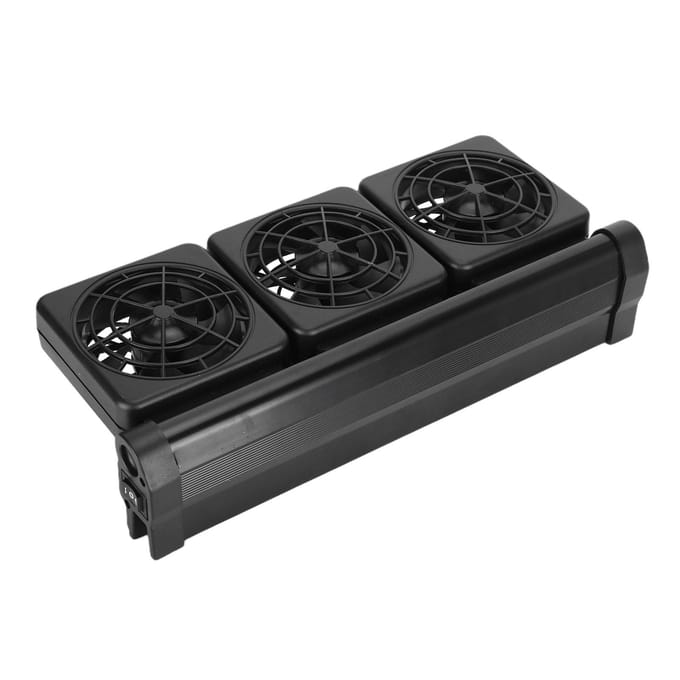 Aquarium Vissenkom Koelventilator Verlaag Watertemperatuur Instelbare Windsnelheid black