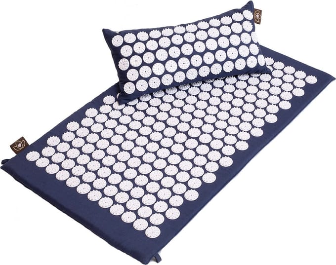 Set spijkermat en spijkerkussen indigo - Lotus