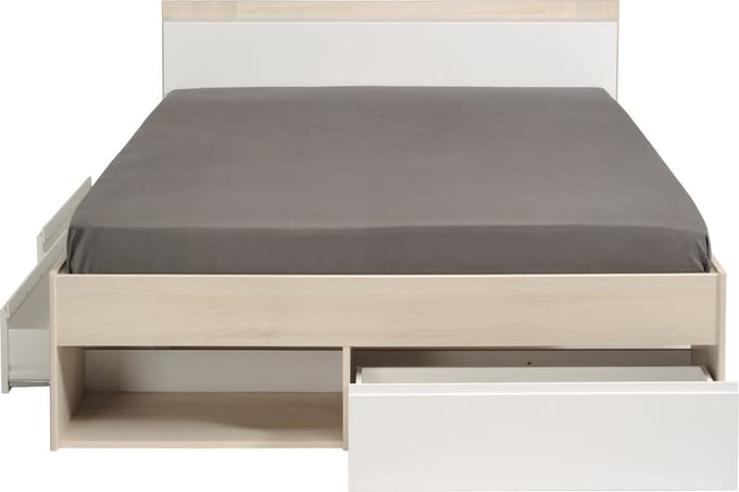 Parisot tweepersoonsbed 140x200 Most Acacia compleet met bedbodem