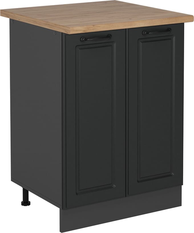 Vicco R-Line Keukenonderkast – 60 cm, WB Eik Antraciet landhuis