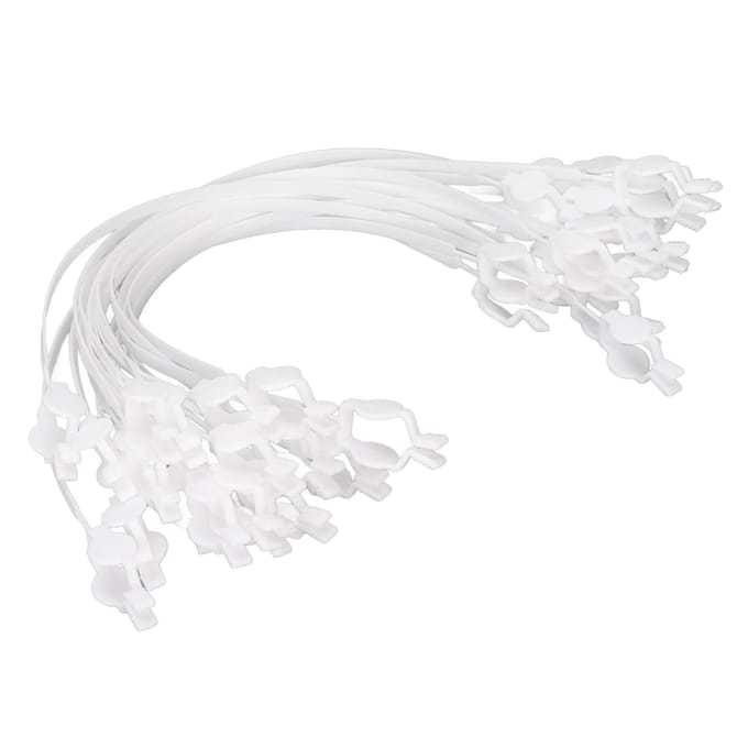 20 stuks Tandheelkundige Slab Klem Plastic Elastisch Dubbelzijdig Wegwerp Tandheelkundige Servet Klem voor Mondverzorging wit