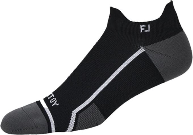 Footjoy Heren Golfsokken Tech D.R.Y. Roll Tab Zwart Maat 41-46