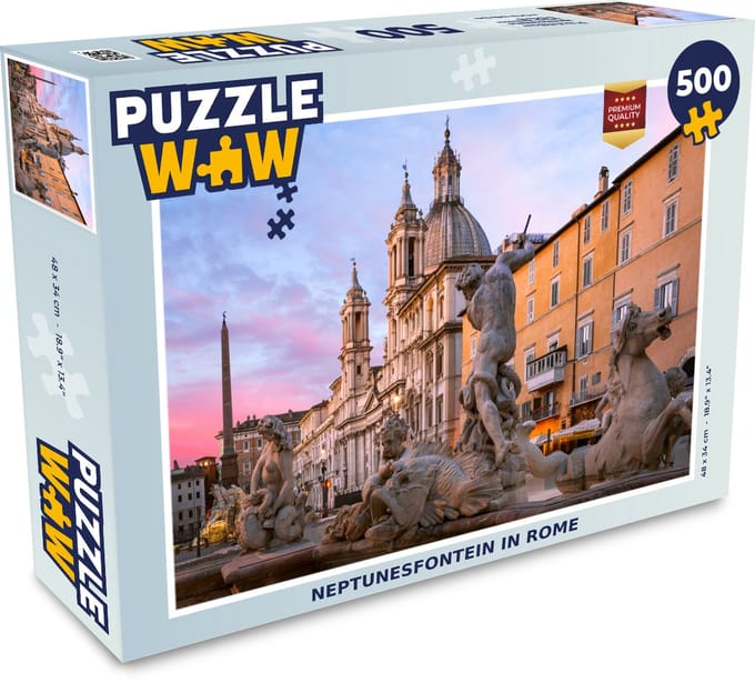 Puzzel Rome - Fontein - Neptunes - Legpuzzel - Puzzel 500 stukjes