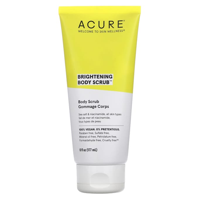 ACURE, Verhelderende Body Scrub, 6 fl oz (177 ml) yellow