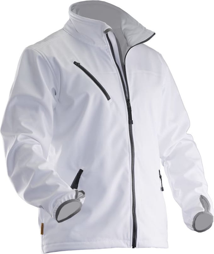 Jobman 1201 Softshell Jacket 65120171 - Wit - S