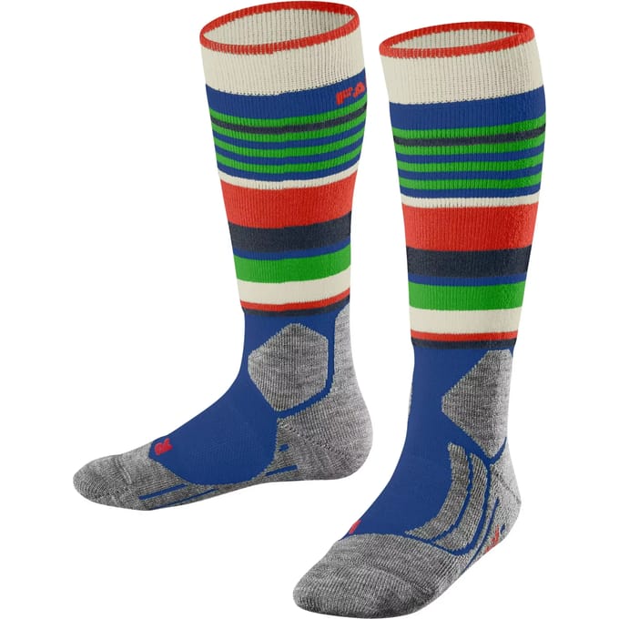 FALKE SK2 Intermediate warm dik Wol Functioneel Materiaal skisokken kinderen blauw - maat 35-38