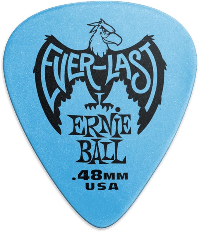 Ernie Ball Everlast - Plectrum - Delrin - Light 0.48mm - Blauw - 12 Stuks
