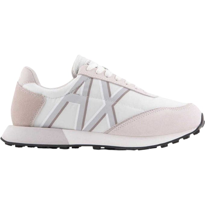 Armani Exchange Vrouwen/dames Lace Up Trainers (Gebroken wit)