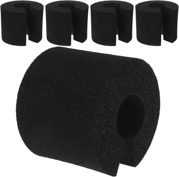Foam Deurstopper - Vingerklembescherming Deurrand - Veiligheid Thuis - Anti-botsing Kussenrand - 8x8x7 cm - Zwart