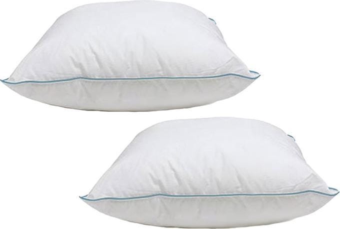 Klaas Vaak Hoofdkussen Set (2 Stuks) - Puntkussen - Dreampearls - 60x60 cm (BE) - Wit