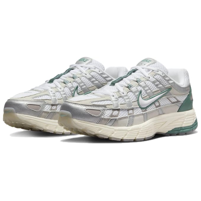 Baskets Unisexe Nike P-6000 Premium Light Bone Bicoastal Crème Argent Métallisé Blanc HF4308-072 42 white