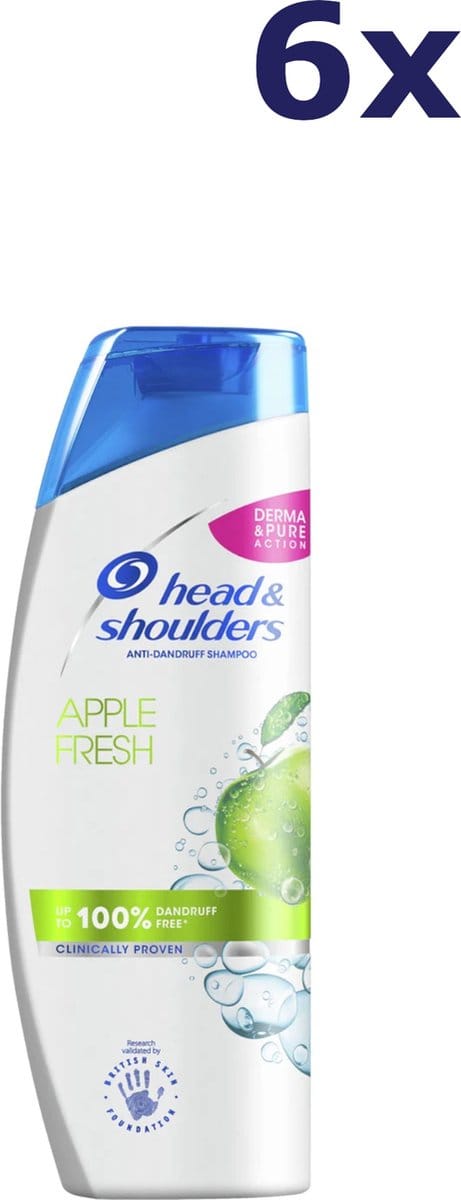 Head & Shoulders Shampoo – Apple Fresh 6 X 400 ml VOORDEELVERPAKKING