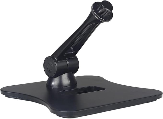 Microfoonstandaard Basis - Microfoonhouder Beugel - Studio Opnames - Brede Compatibiliteit - 15cm Basis - Zwart