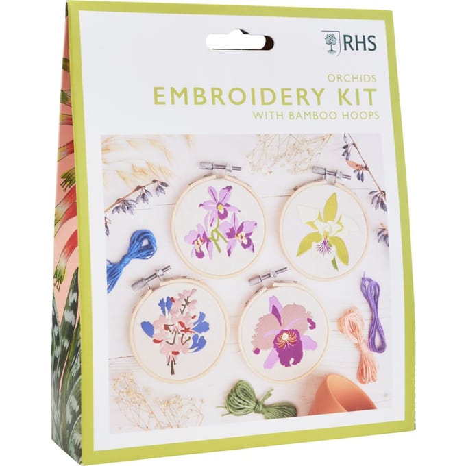 RHS Embroidery Kit - Orchids