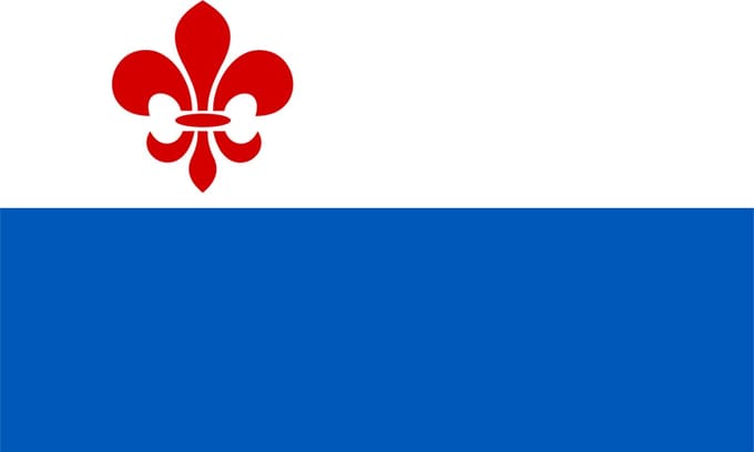 Vlag Roermond 30x45cm