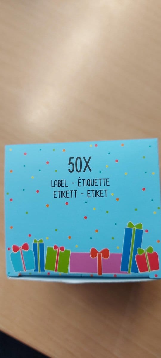 50 Sinterklaas cadeau sticker op rol