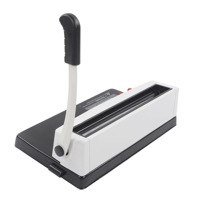 Spiraalbindmachine Gehumaniseerd Handvat Ronde Gatpons Draadbindmachine voor Letterformaat white