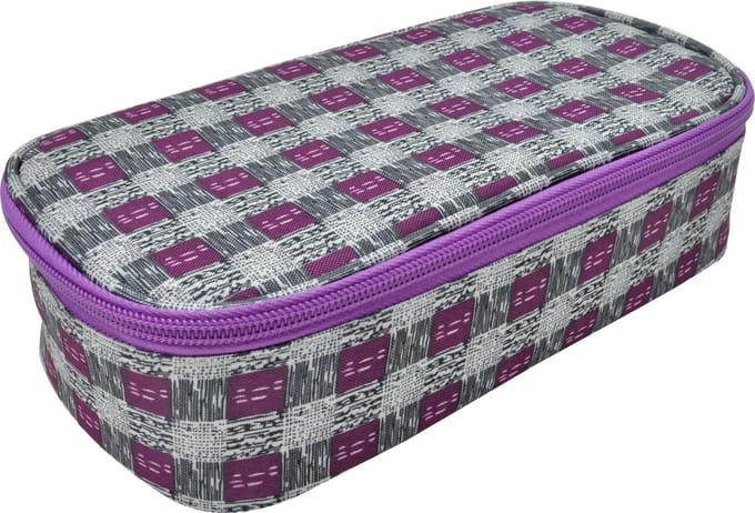Etui bakmodel luxe Paars 24x12cm
