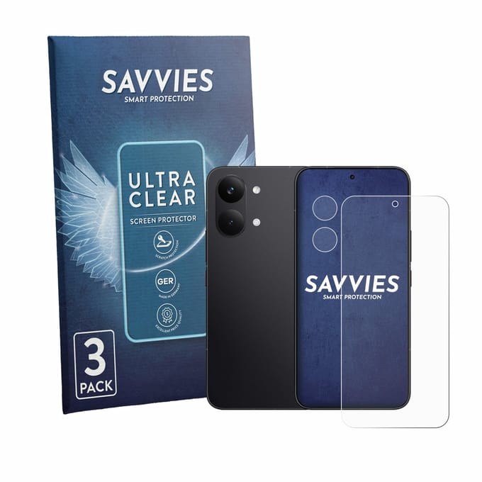 Savvies - Screenprotector voor Xiaomi Poco X8 Pro Max (Voor+Camera) - Folie Beschermfolie transparant 6 Stuks