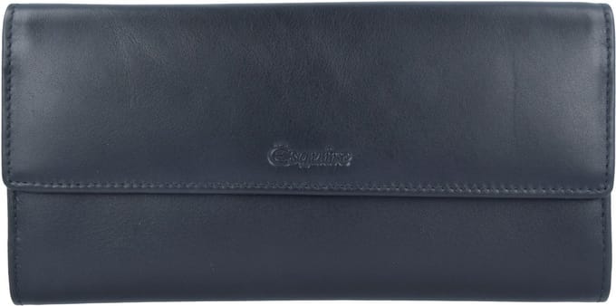 Esquire New Line Portemonnee RFID Leer 18 cm - Dames - Horizontaal - schwarz