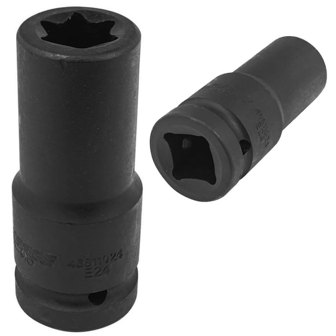 Forsage - Lange TORX Dopsleutel - E24 - 3/4" Aandrijving
