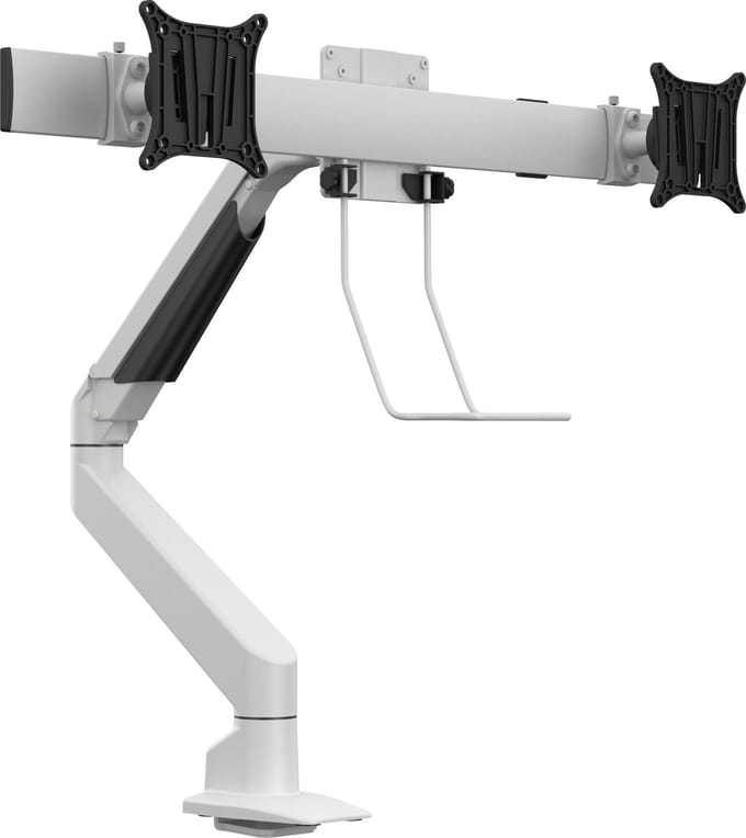Multibrackets M VESA Gas Lift Arm Single White w. Duo Crossbar