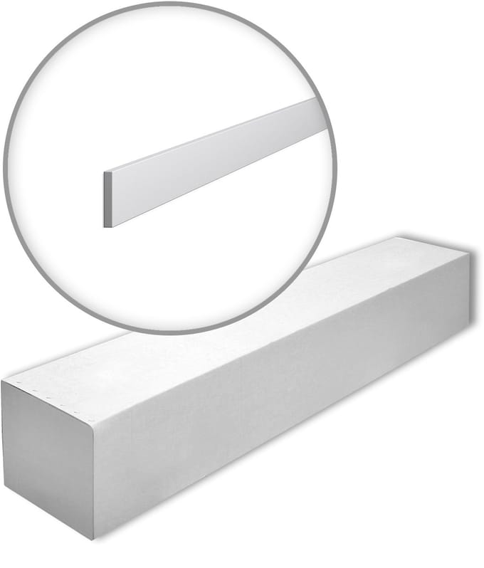 NMC FL10-box WALLSTYL Noel Marquet 1 doos 32 stukken Plint modern design wit | 64 m