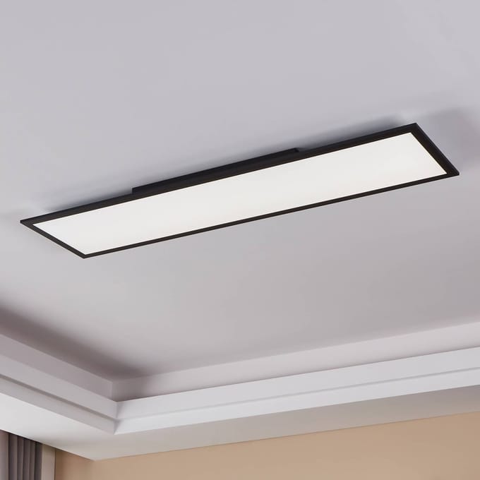 EGLO connect.z Salobrena-Z Smart Plafondlamp - 120 cm - Zwart/Wit - Instelbaar wit licht - Dimbaar - Zigbee