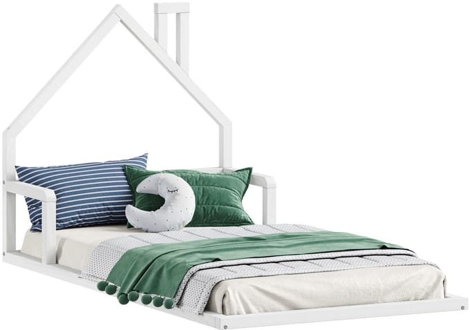 Vloerbed ELOA 90 x 200 cm - Wit