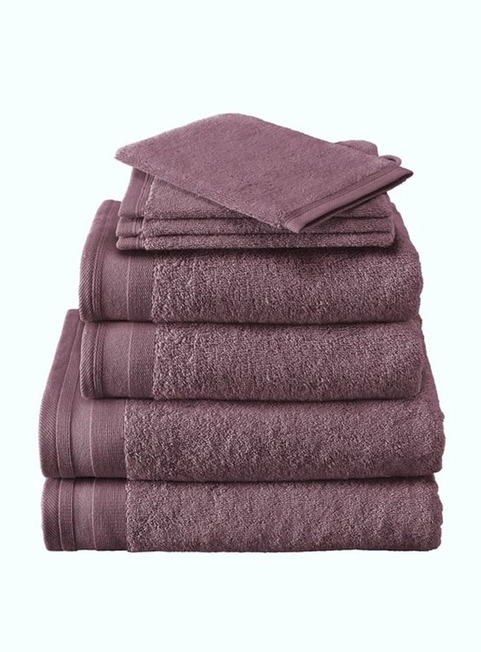 De Witte Lietaer Excellence handdoek 50x100 kleur prune