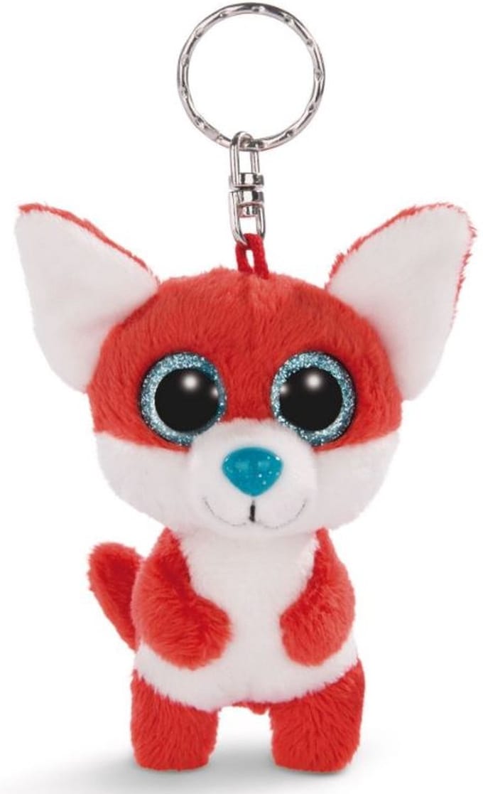 Nici Sleutelhanger Glubschis Jayson Junior Pluche 9 Cm Rood