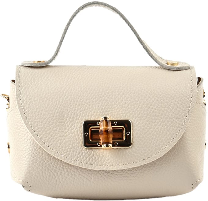 Giuliano Lederen handtas Gisele - Made in Italy - Beige