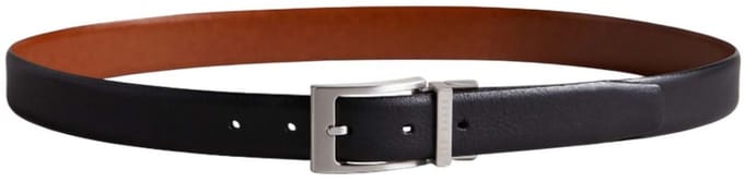 Ted Baker Riem KARMER Reversible Leather Belt W85 Black Zwart