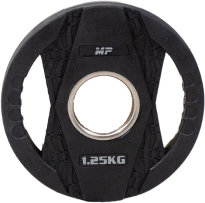 MP2005 Olympische rubber halterschijven 2 grips 1.25 KG