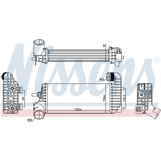 Intercooler NISSENS 96221