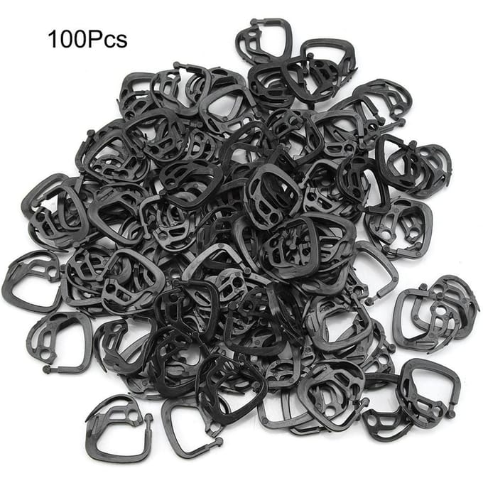 100 stuks Schaduwnet Haak Plastic Hanghaken voor Schaduwdoek Kasaccessoires