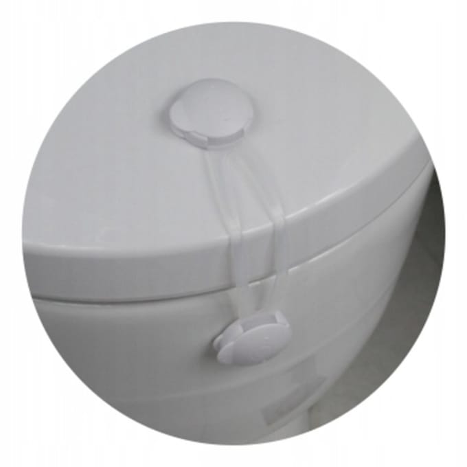 Unicell - Toiletdeksel Beveiliging - Wit - 2 Stuks - ABS Materiaal
