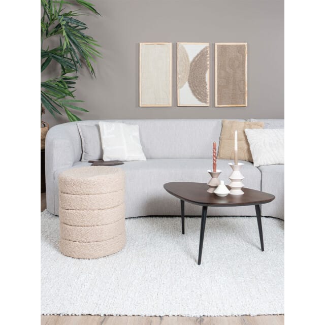 Kussen Joya Naturel 45 x 45 cm - Luxe Wollen Sierkussen met Scandinavisch Design