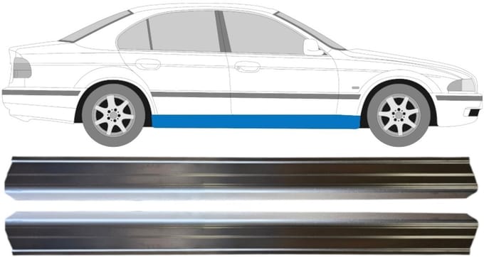 Reparatie dorpel onderste deel voor BMW 5 E39 1996-2004 / Links + Rechts / Set