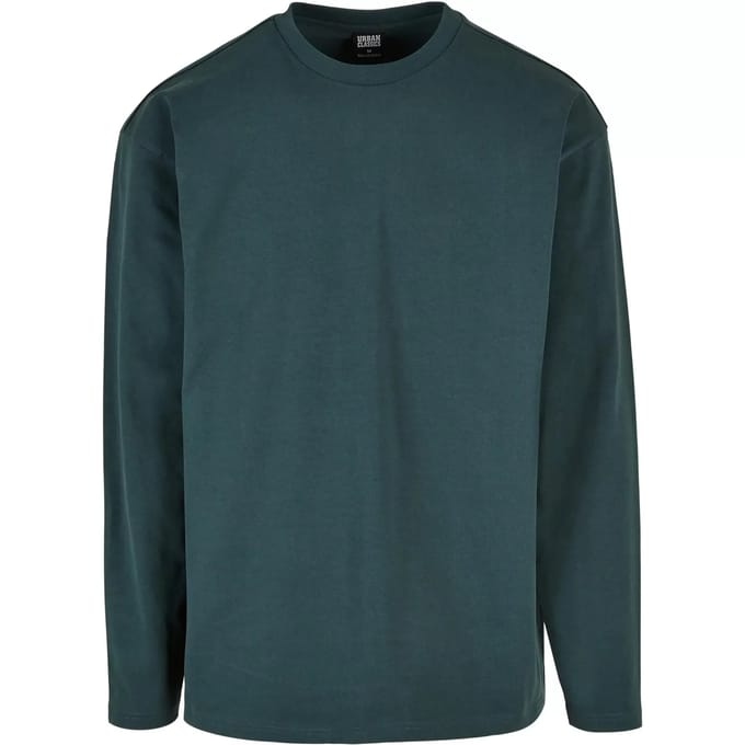 Urban Classics - Ultra Heavy Oversized Longsleeve shirt - M - Groen