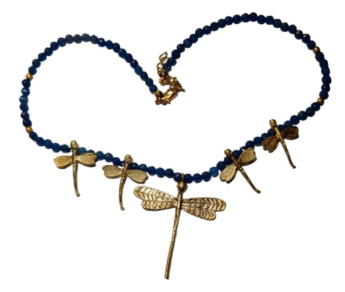 Sodaliet Goudopleg Libelle Collier