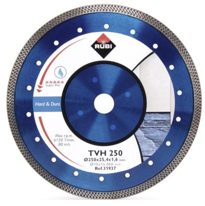 Rubi TVH 250 Superpro - Diamantschijf - TURBO VIPER Segment - 250mm - Lasergesneden