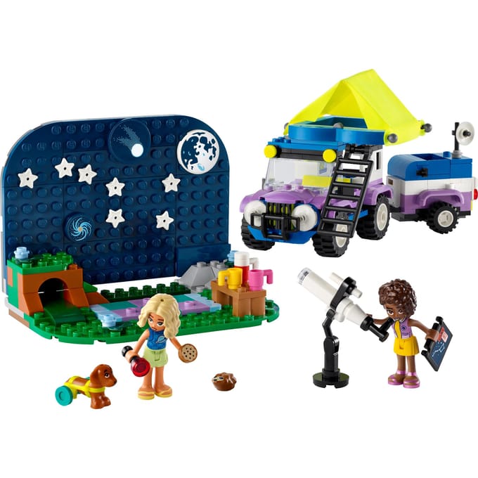 LEGO 42603 Friends Astronomisch kampeervoertuig Camping Speelgoed met Poppetjes