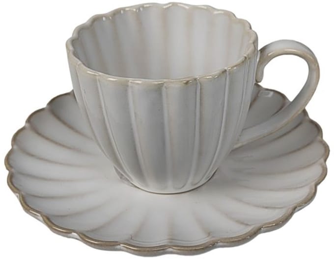 Bricard Porcelain – Paris Espressoset – 4-delig – Wit | Elegant Porselein – 2 Persoons