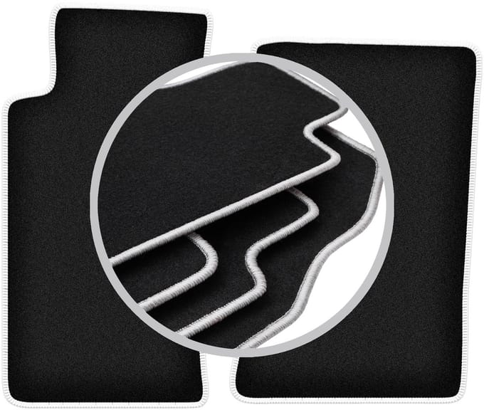 CARLUX-SILVER automatten voor: Mazda MX-5 II NB cabriolet (1998-2005)