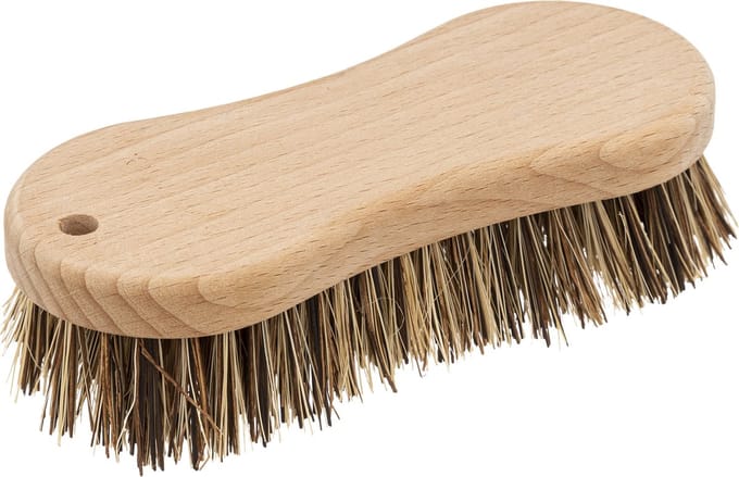 5Five Schrobborstel van hout/kokos - 15 x 6.5 cm - Schrobber - Schoonmaken - Hand borstel