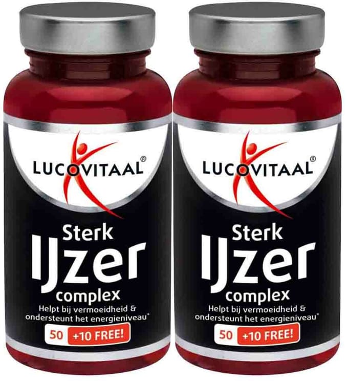 Lucovitaal - Sterk IJzer Complex - 2 x 60 tabletten - Voordeelverpakking
